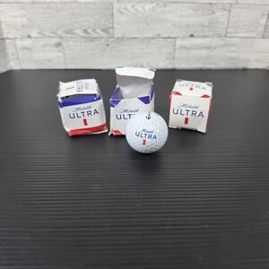 Michelob Ultra TaylorMade themed novelty golf balls lot of 3